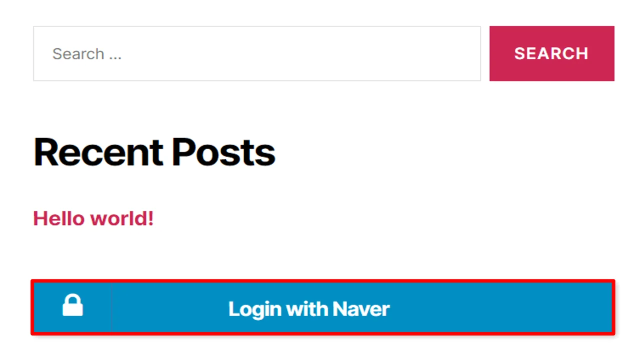 Login using Naver: Naver-login