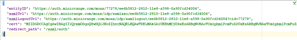 Single Sign On (sso) nodejs configure app