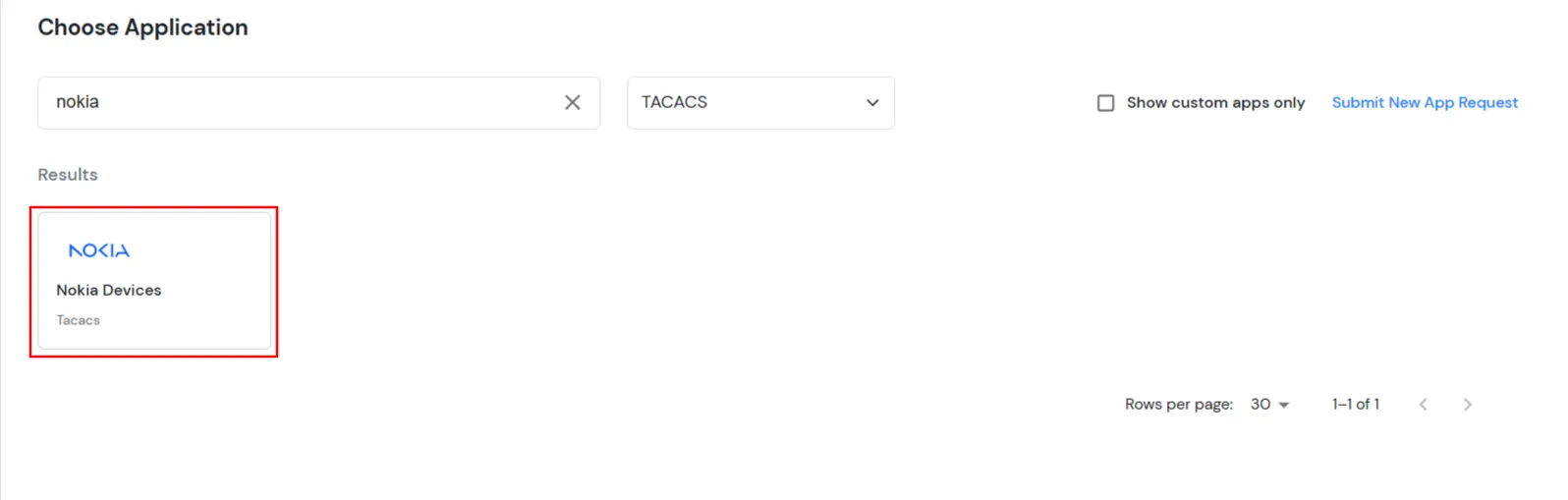 2FA Two-Factor radauthentication for Nokia : Select your TACACS Client