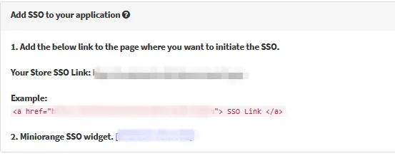 nopCommerce SAML Single Sign On (SSO): go to Redirection & SSO link