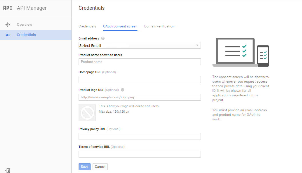 oauth consent screen