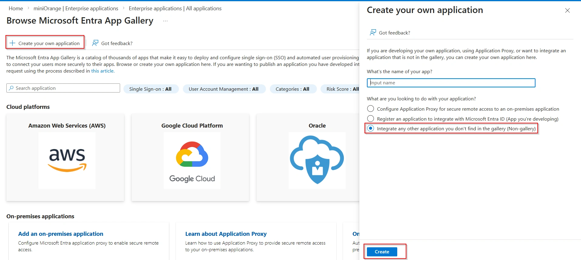 Create Your own Application