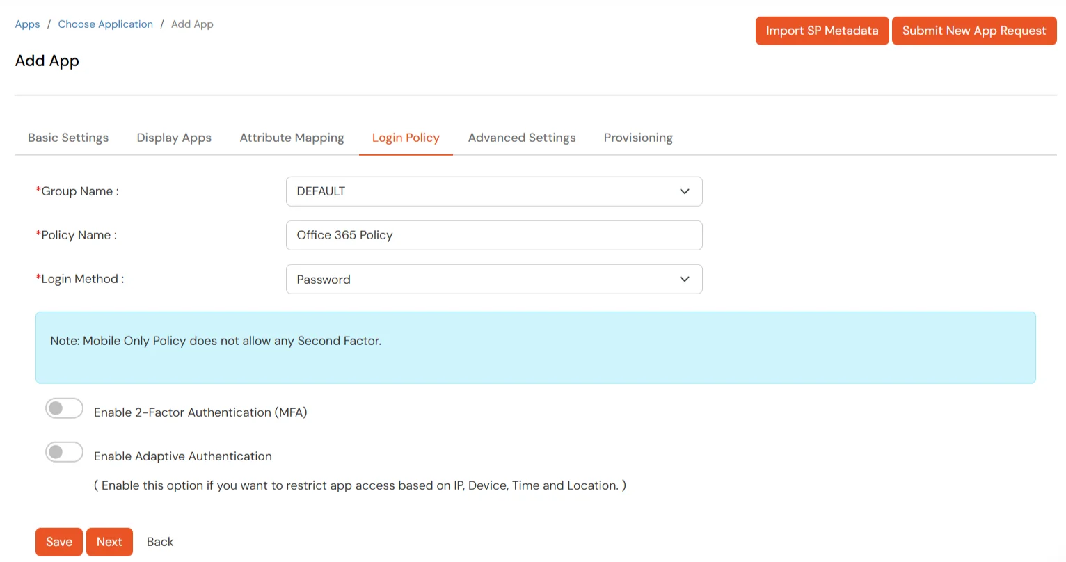 Office 365 Device Restriction configuration steps