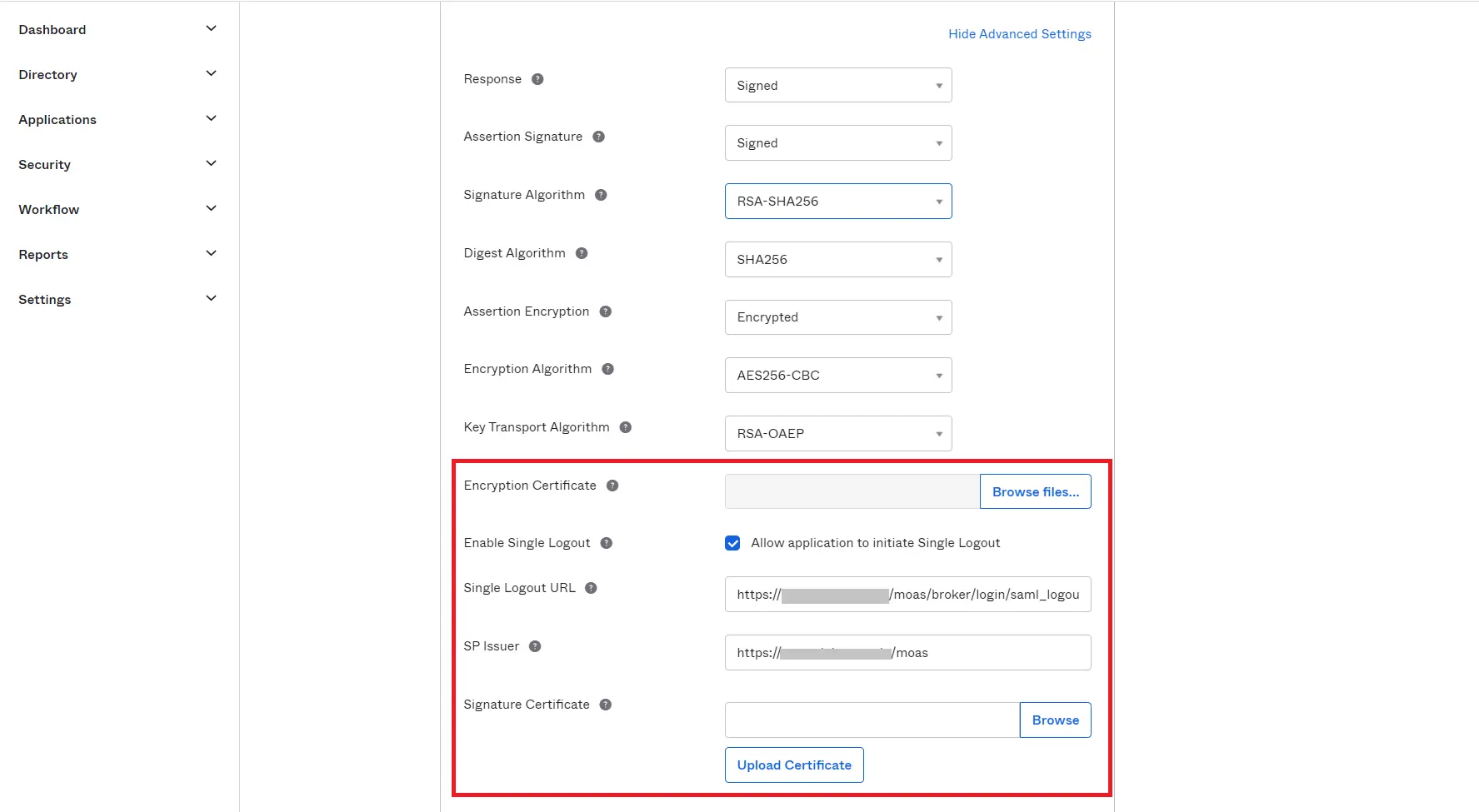 Okta Single Sign On (SSO)