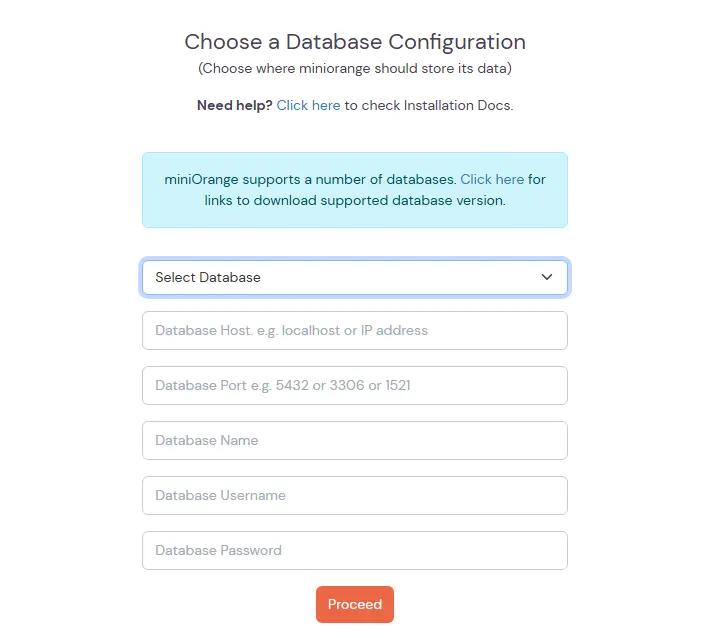 External database