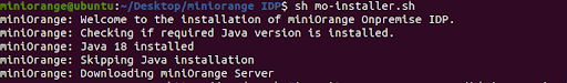 On-Premise IDP Server Linux Extract Folder
