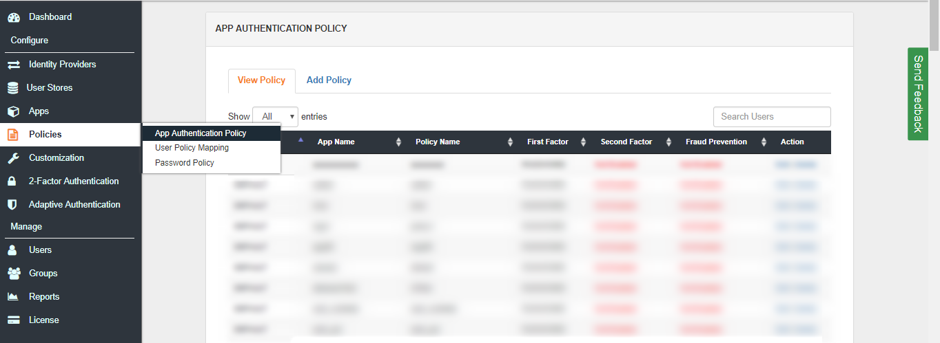 Open VPN App Authentication Policy