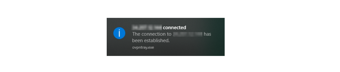 OpenVPN successfully connected using Multi-Factor authentication (MFA/2FA) secure login