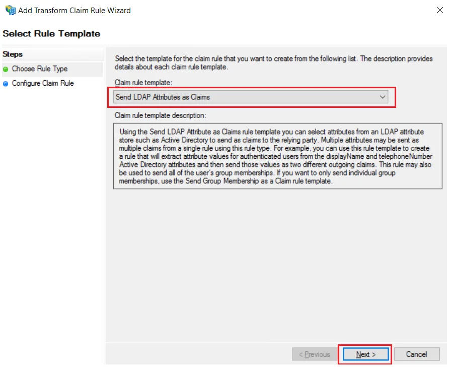  Oracle EBS ADFS SSO Send LDAP attributes