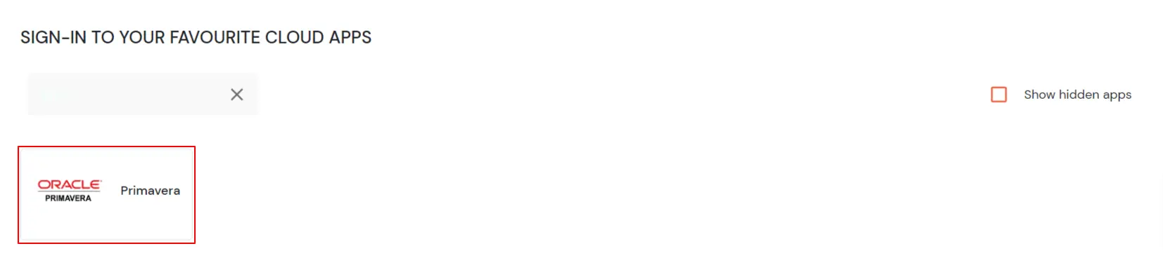 Oracle Primavera Single Sign-On (SSO) verify configuration
