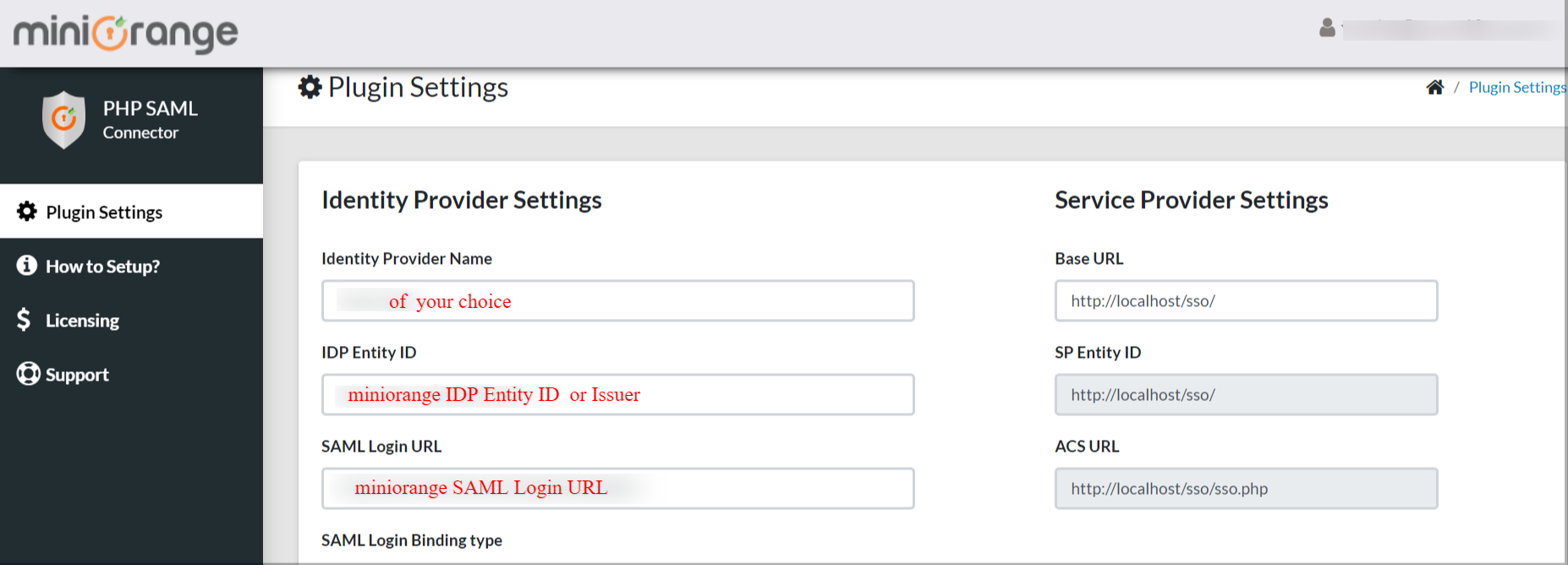 Two factor-authentication for osTicket | Support Ticketing System:configure_php_saml_connector