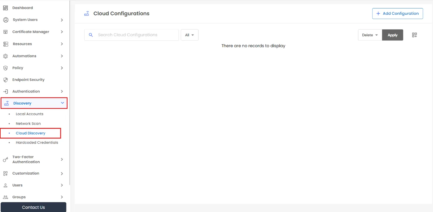 Cloud Discovery: Dashboard