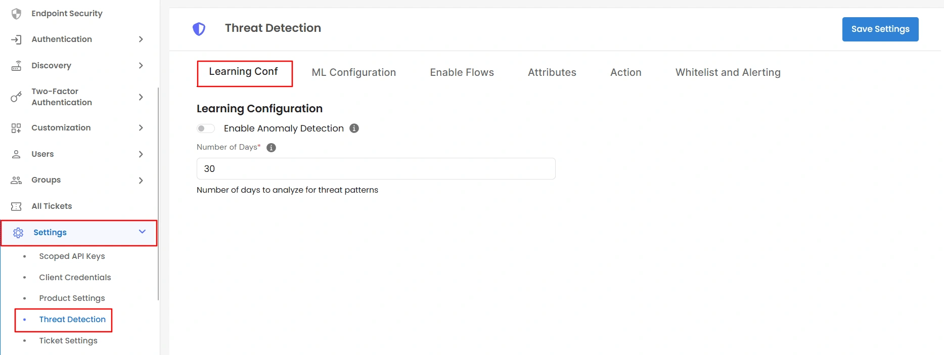 Privileged Access Management Admin Handbook: Enable Anomaly Detection and set the learning window
