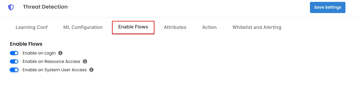 Privileged Access Management Admin Handbook: Enable Flows tab for login, resource access, and system user access