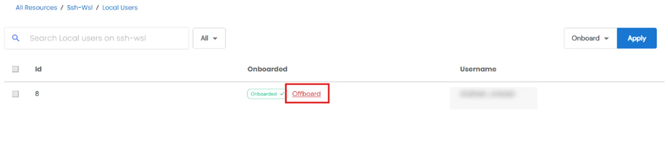 Local Accounts: Offboard