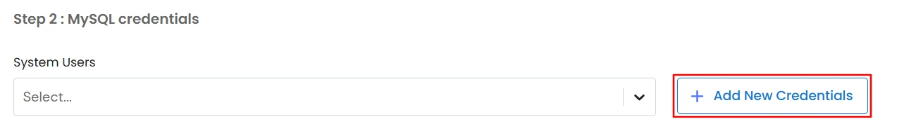 PAM MySQL Add Credentials