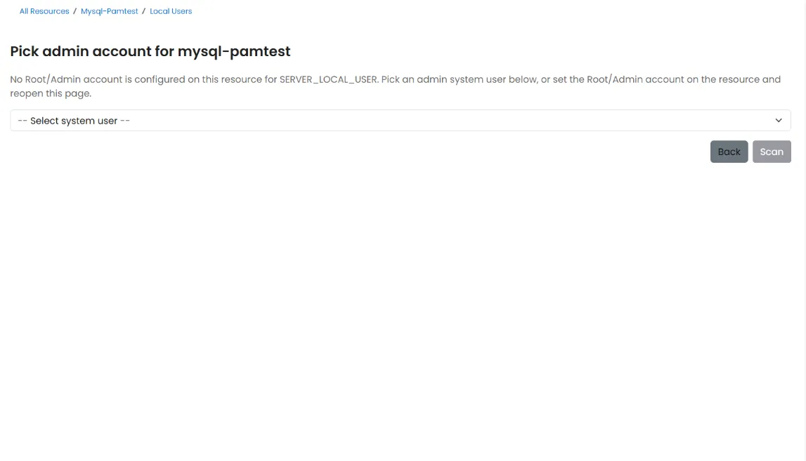 Local Accounts: root-admin