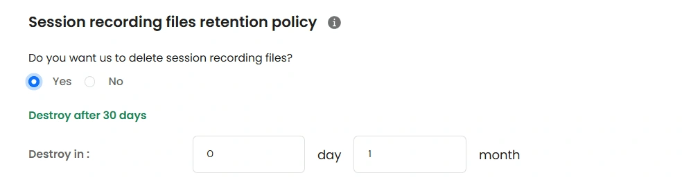 Privileged Access Management Admin Handbook: Session Recording files