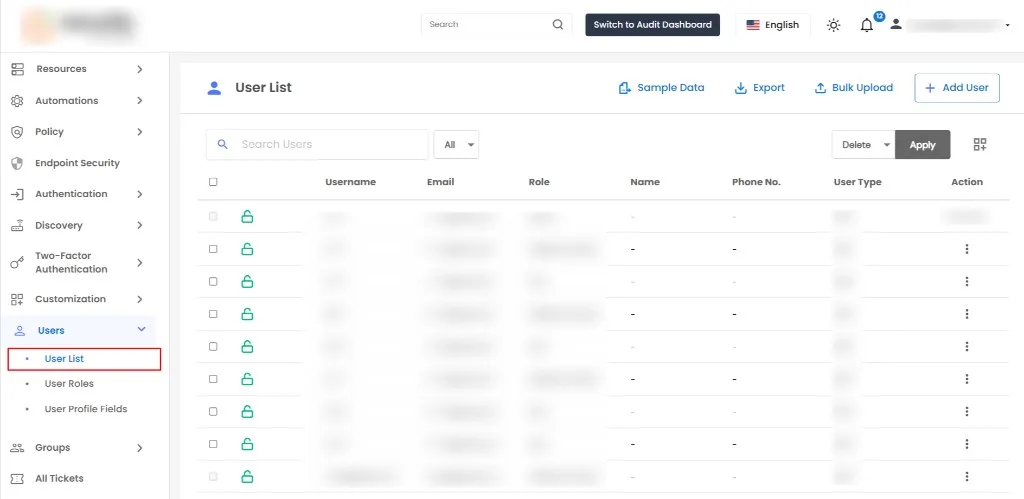 Import Users from AD - verify imported users