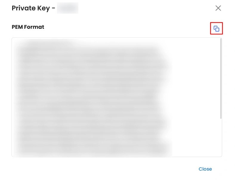 Certificate Manager - View and Copy Key