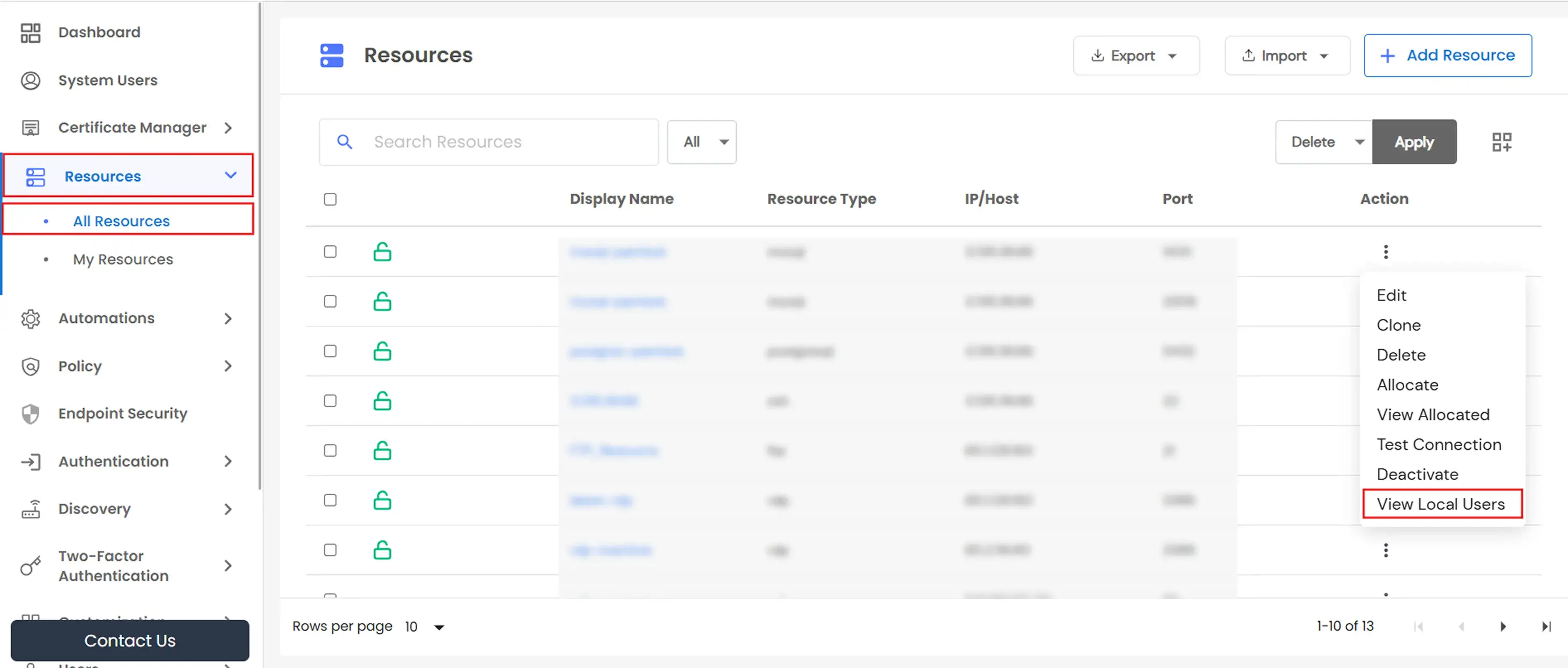 Local Accounts: View Local Users