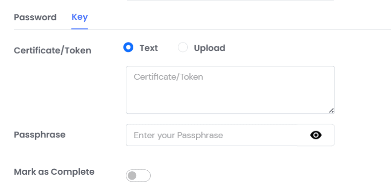 Add Credential Key in miniOrange PAM