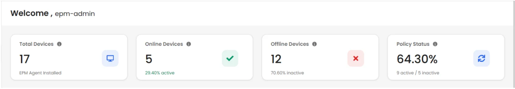 Endpoint Dashboard Highlights