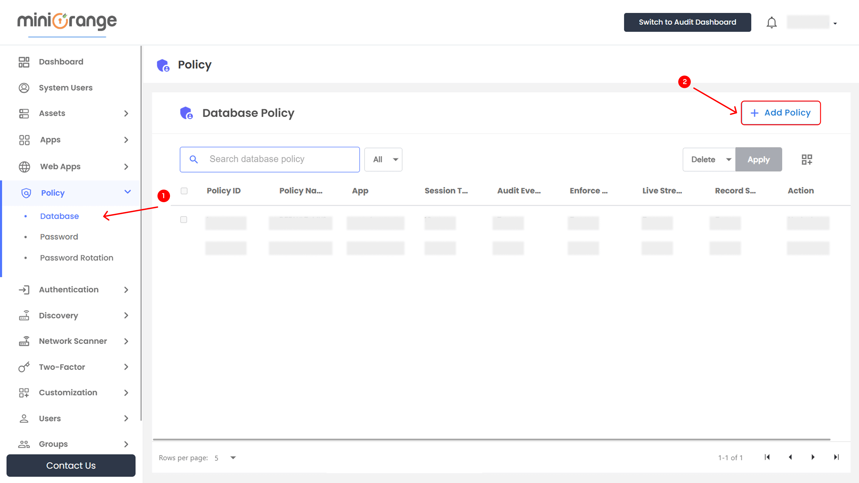 How To Manage Database Policies