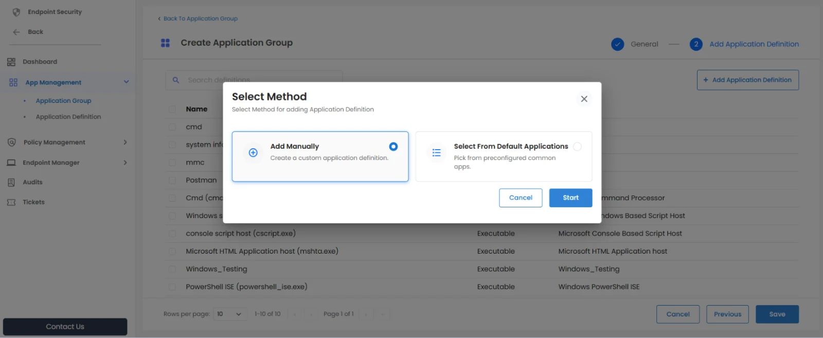 PAM Endpoint Select Method