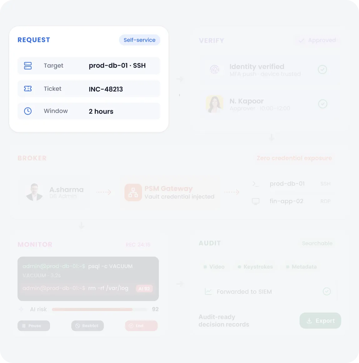 Request privileged access
