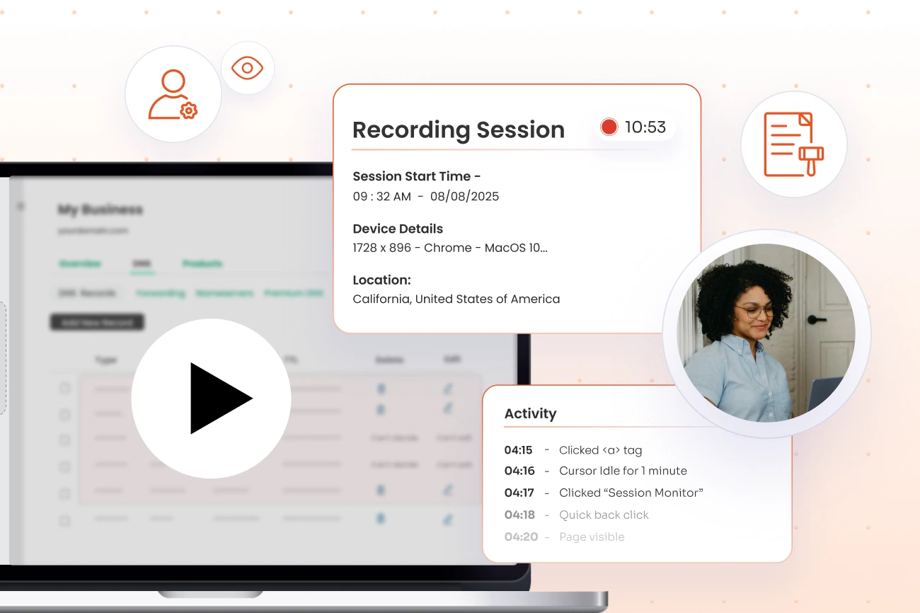 Session Isolation Monitoring and Recording
