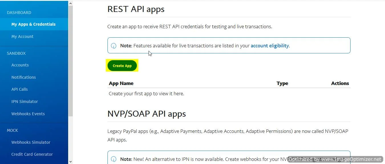  Set up two-factor authentication (2FA) in PayPal account : create app