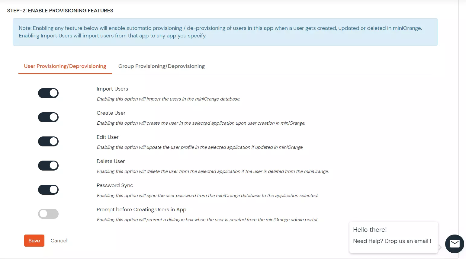 Office 365 Provisioning Features