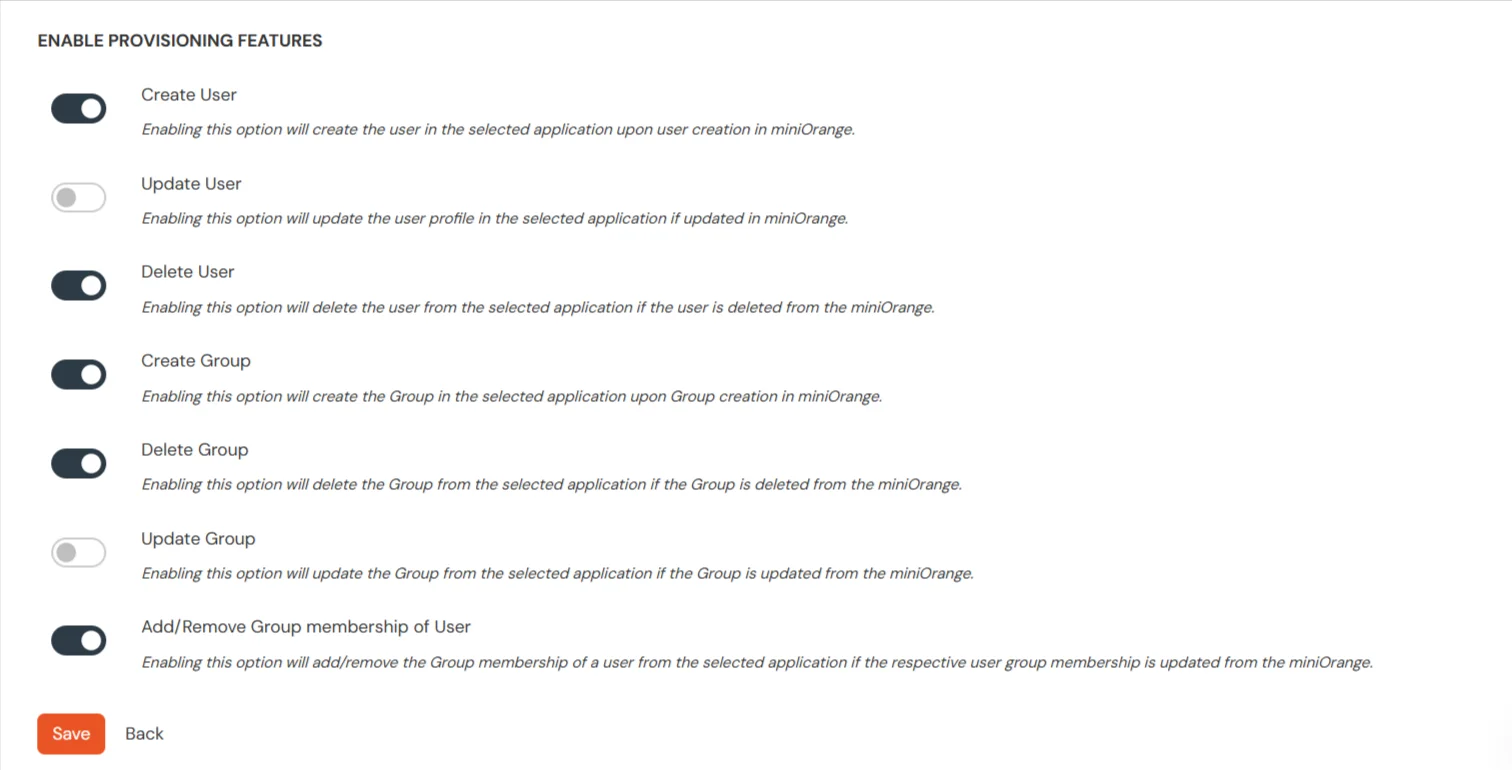 Enable Slack Provisioning Features