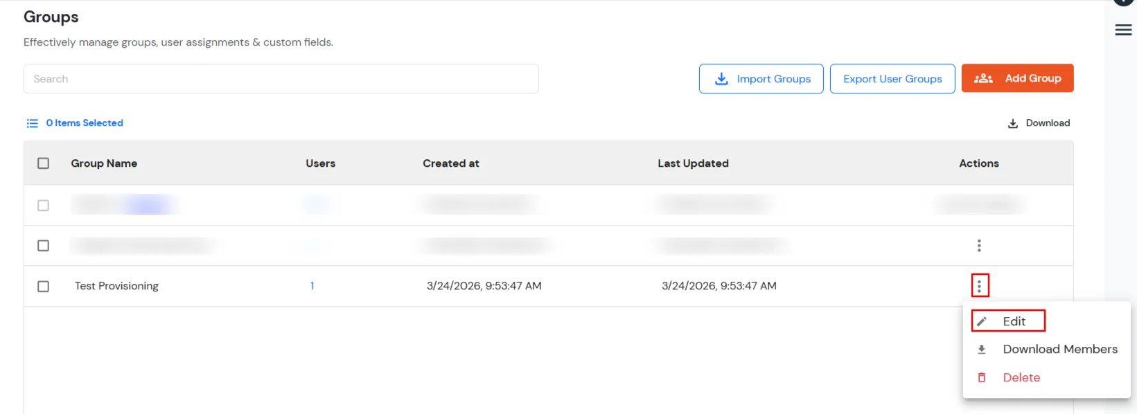 Google Apps Provisioning : Manage groups
