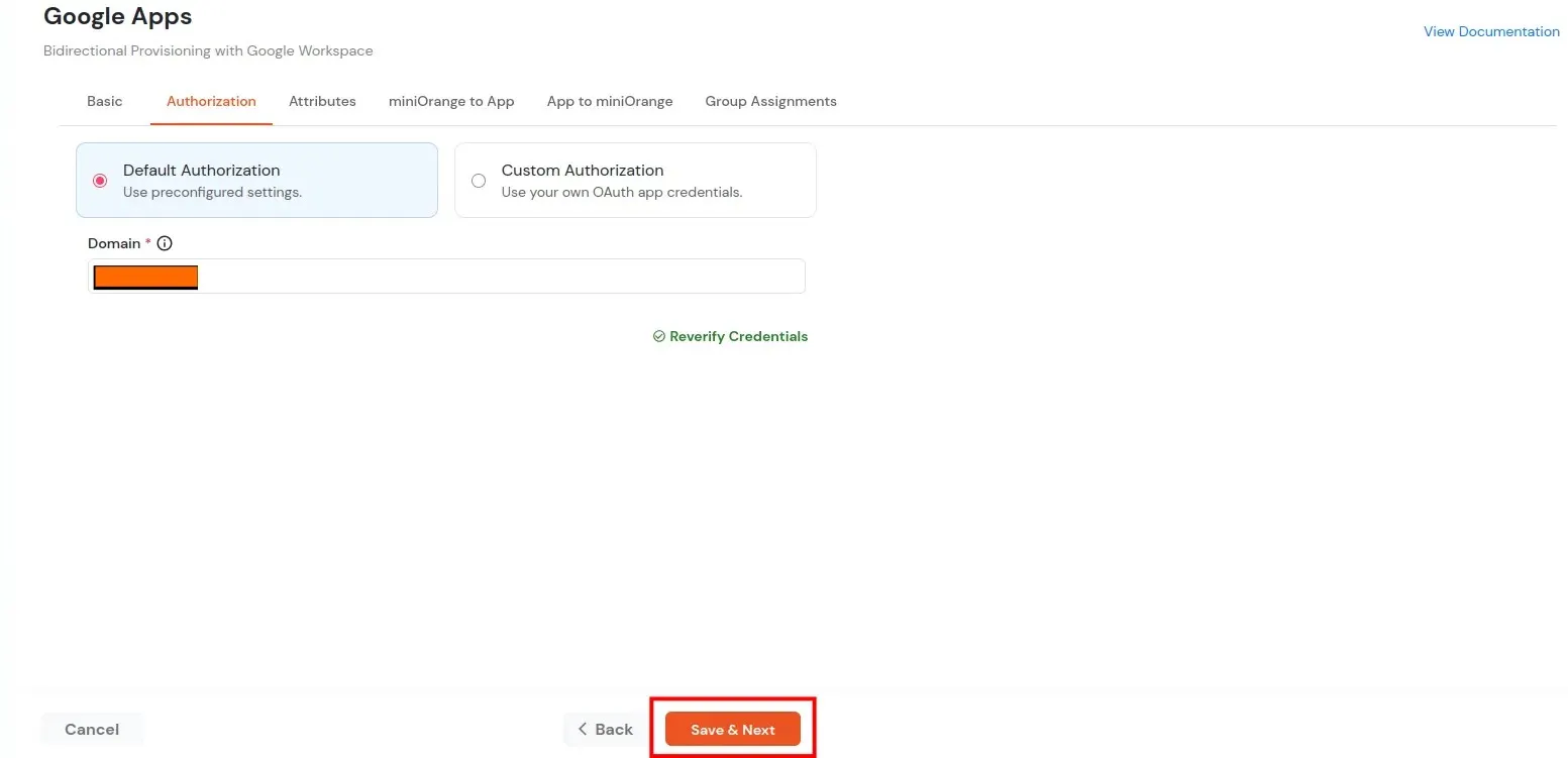 Google Apps Provisioning : Reverify credentials