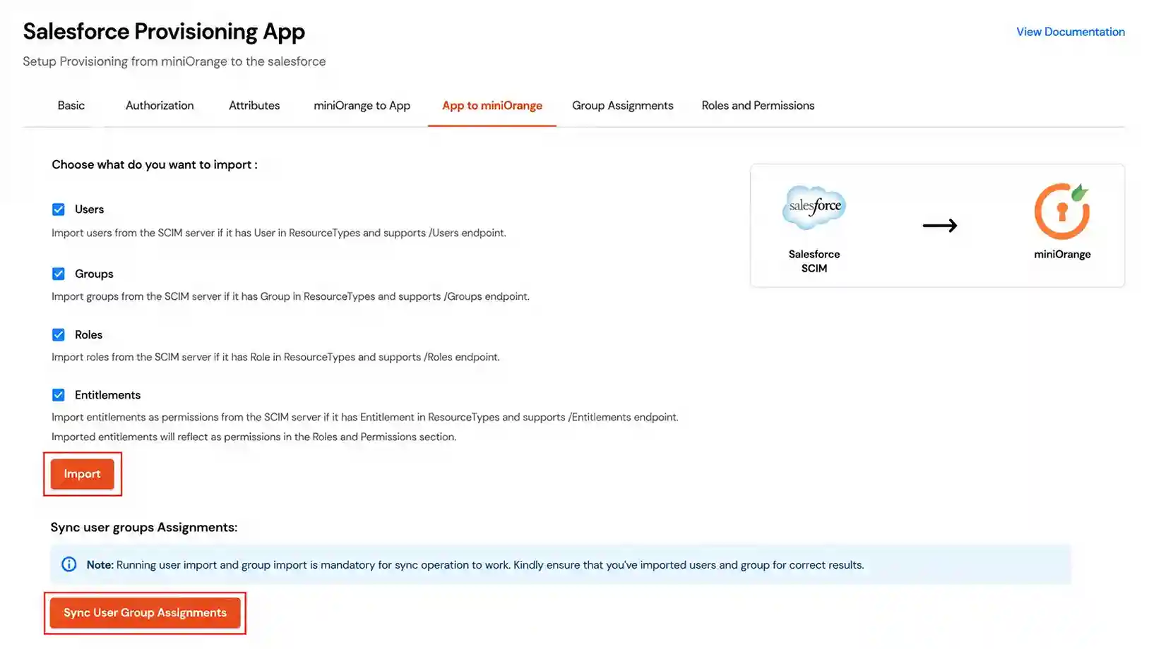 Aprovisionamiento de aplicaciones de Salesforce: Sincronizar las asignaciones de grupos de usuarios