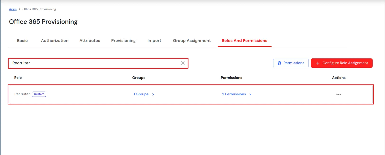 Office 365 provisioning: Use the search field