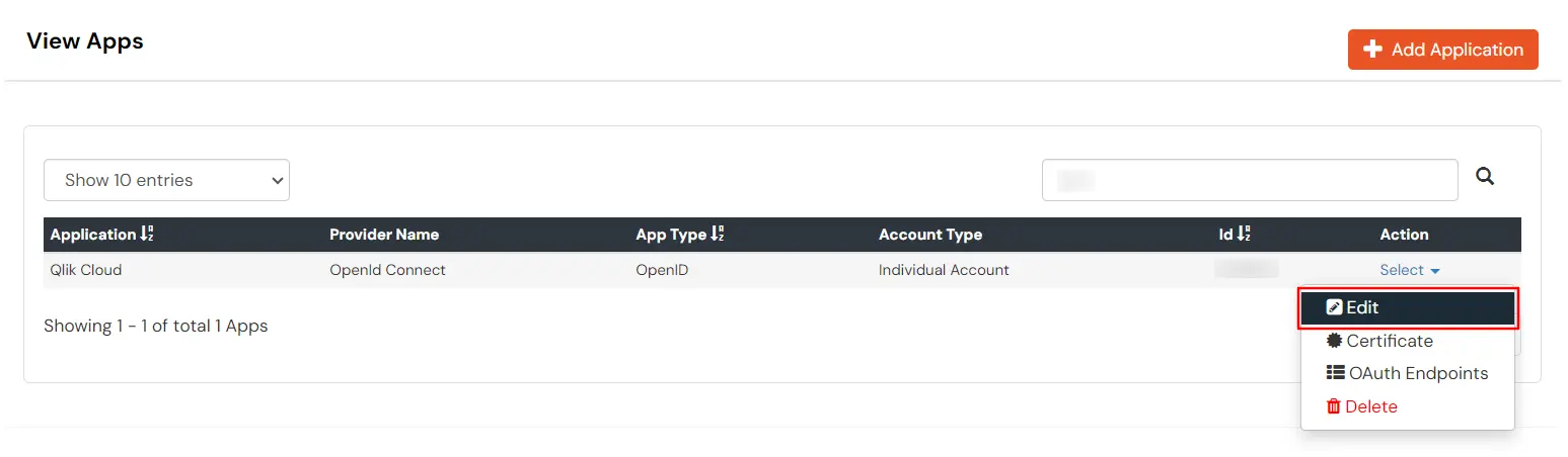 Single Sign-On (sso) for Qlik Cloud Edit application