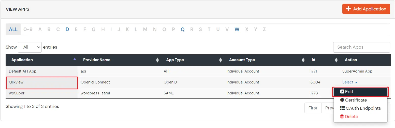  Single Sign-On (sso) for QlikView edit application