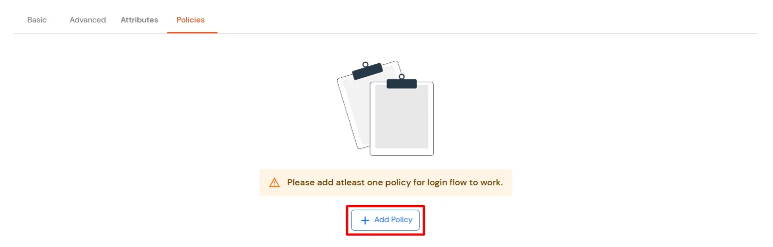 MFA for Cisco AnyConnect VPN : Switch to Policies, and click Add Policy