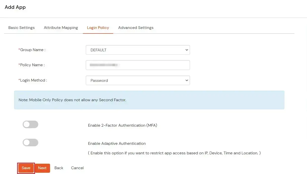2FA Two-Factor radauthentication for Edgecore : Select your Tacacs Client