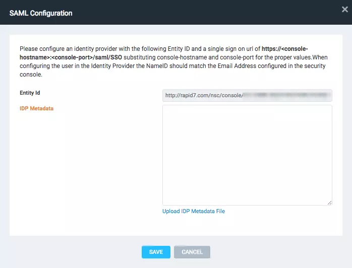 Rapid7 Single Sign-On (SSO)