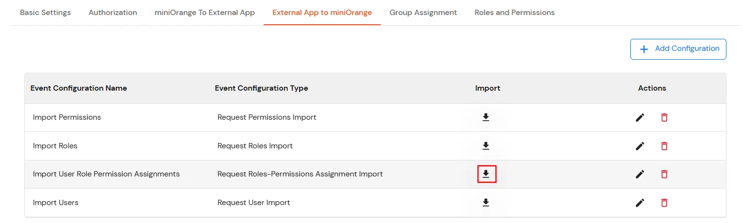 Roles and Permissions APIs: Import User Role permissions