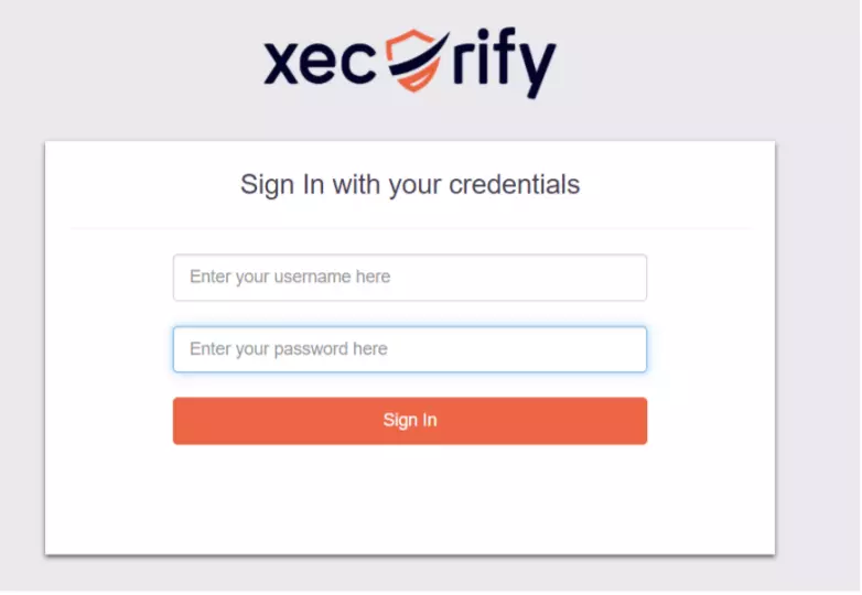 miniOrange login form