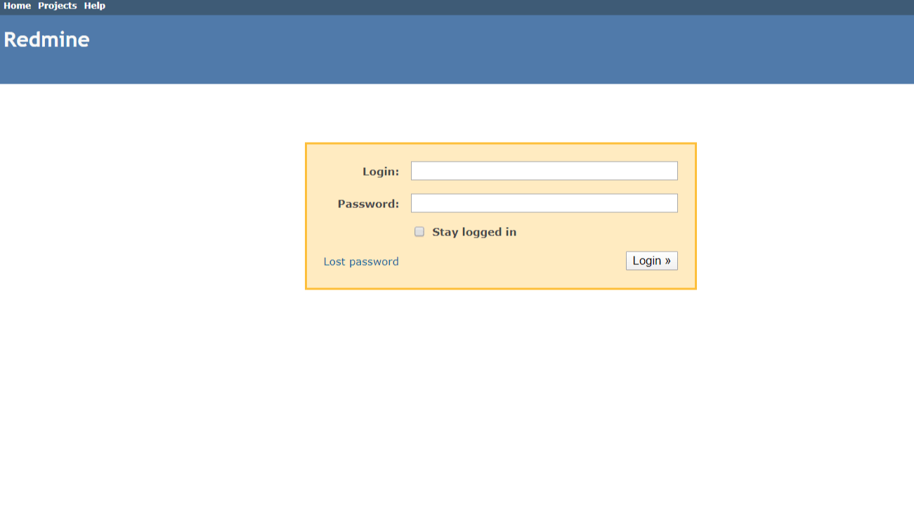 Redmine Single Sign-On (sso) user login page 