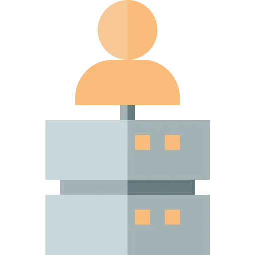 Admin user request goes to reverse proxy server.
