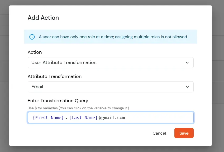 Rule-Based Automation/Provisioning : Add Actions detail
