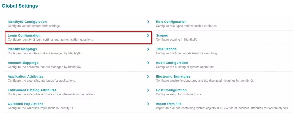 SailPoint Single Sign On (sso) configuration steps