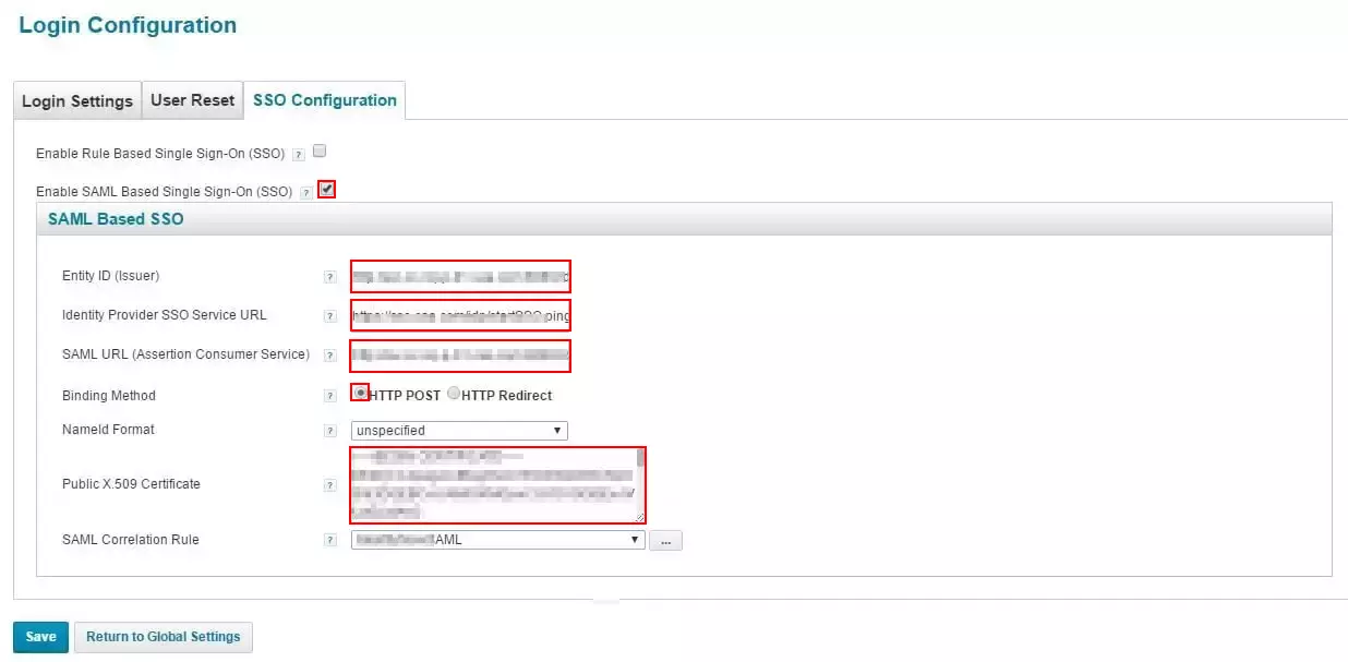 SailPoint Single Sign On (sso) configuration steps